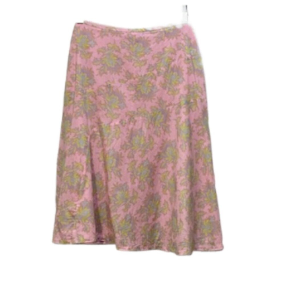 GAP Pink and Green A-Line Skirt